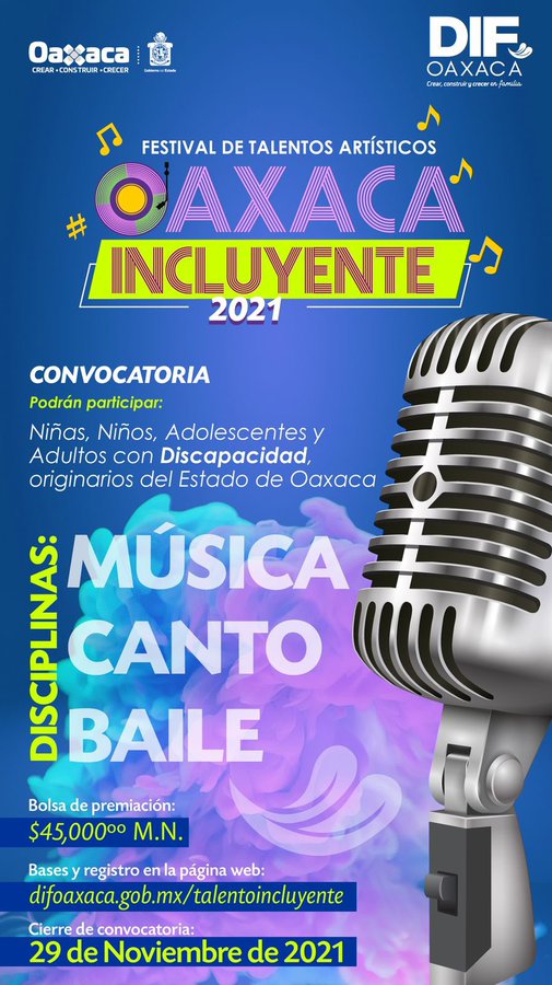 Participa en “Oaxaca Incluyente 2021” (21:00 h) ‹ ADN – Agencia Digital de Noticias Sureste