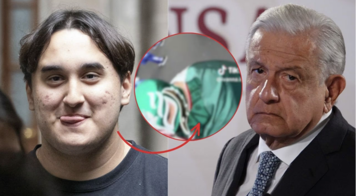 ¿Austeridad? Filtran VIDEO de Jesús Ernesto, hijo de AMLO, disfrazado de luchador en el Mundial (11:30 h)