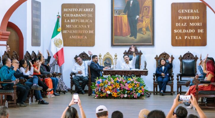 Ray Chagoya informa medidas de seguridad y supervisión permanente en obra privada Parque Oaxaca (15:00 h)
