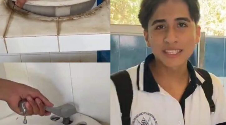 Denuncian expulsión de alumno por exhibir condiciones de baños en CETMAR 05 de Salina Cruz (12:00 h)