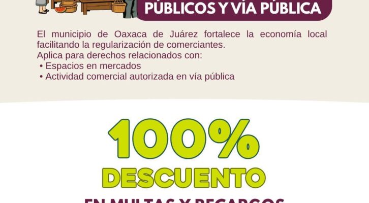 Ayuntamiento de Oaxaca de Juárez mantiene beneficios en incentivos fiscales (14:00 h)