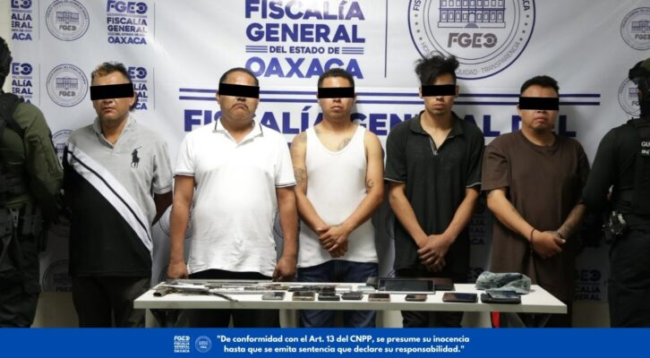 Detienen a cinco más de la ASAEO en nueve cateos en Xoxo y Cuilápam: FGEO (14:30m h)