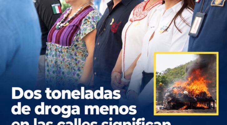 Dos toneladas de droga menos en calles significan mayor protección para familias de Oaxaca: Jesús Romero (16:00 h)