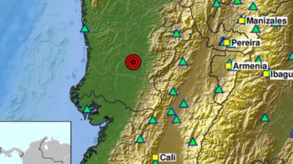Temblor de magnitud 4.6 se sintió con fuerza este jueves en el sur de Colombia (17:46 h)