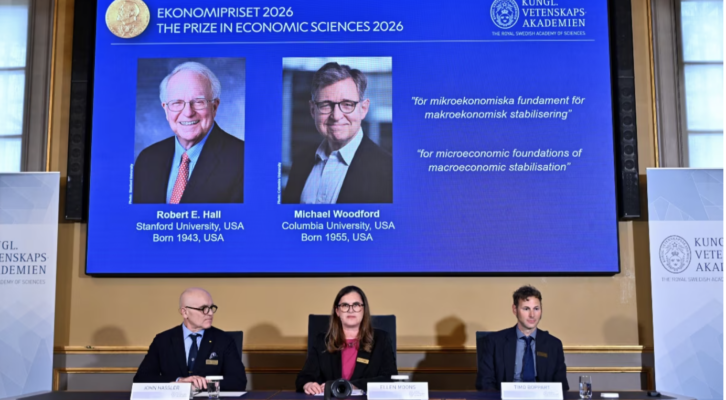 Nobel de Economía 2026: Premian a estadounidenses por modelo que enfrenta crisis económica e inflación (14:30 h)