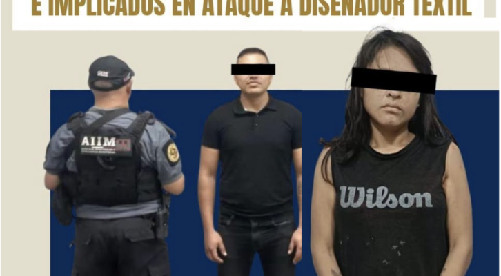 Cae pareja por extorsión y agresión a diseñador Elvis Guerra (17:35 h)